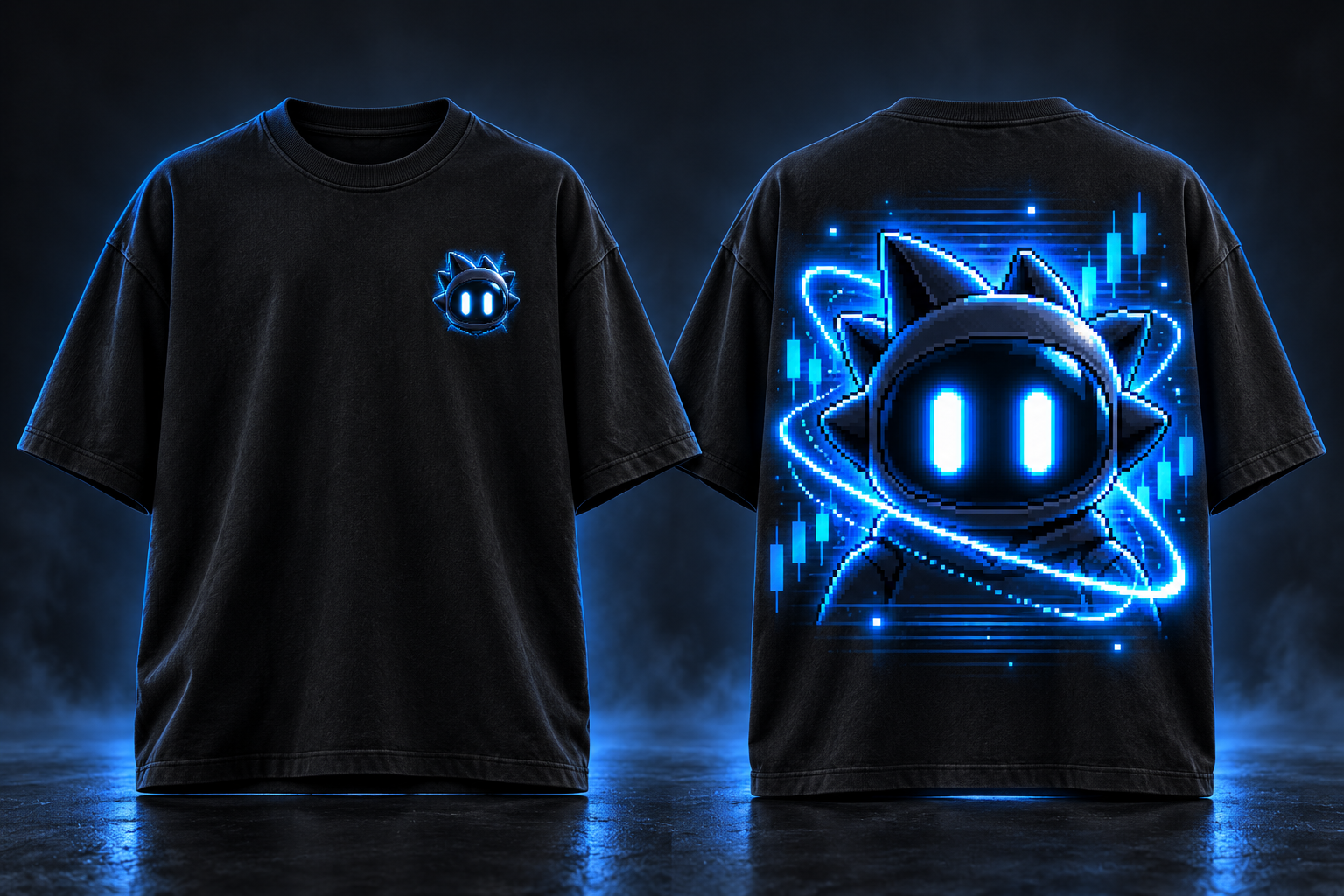 Front and back Dmomo T-shirt concept